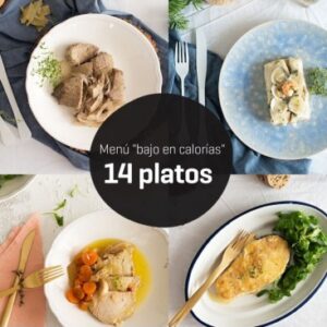 Menú bajo en calorías 14 platos