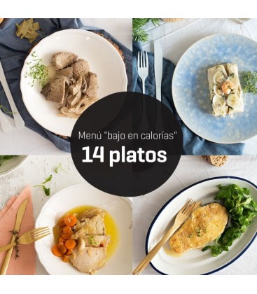 Menú bajo en calorías 14 platos