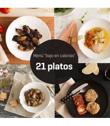 Menú bajo en calorías 21 platos