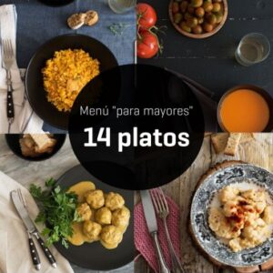 Menú "para mayores" de 14 platos - semana 2
