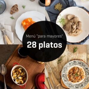Menú "para mayores" de 28 platos - 2 semanas