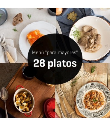 Menú "para mayores" de 28 platos - 2 semanas