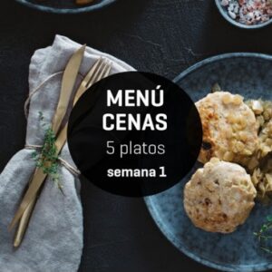 Menú semanal cenas ligeras 5 platos Semana 1